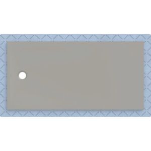 Geberit CleanFloor30 shower tray 551019291, flush with floor, with sealing fleece, 90 x 180 cm, grey / matt
