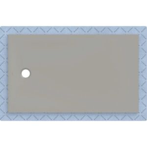 Geberit CleanFloor30 shower tray 551016291, flush with floor, with sealing fleece, 90 x 150 cm, grey / matt