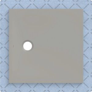 Geberit CleanFloor30 Duschfläche 551002291 bodeneben, mit Dichtvlies, 80 x 80 cm, grau / matt