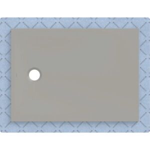 Geberit CleanFloor30 Duschfläche 551005291 bodeneben, mit Dichtvlies, 80 x 110 cm, grau / matt