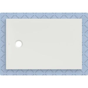 Receveur de douche Geberit CleanFloor30 551006001, affleurant au sol, avec joint d&#39;étanchéité en polaire, 80 x 120 cm, blanc mat