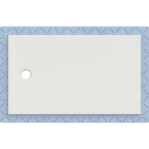 Receveur de douche Geberit CleanFloor30 551016001, affleurant au sol, avec joint d&#39;étanchéité en polaire, 90 x 150 cm, blanc mat