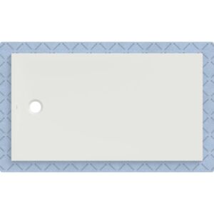 Geberit CleanFloor30 shower tray 551017001, flush with floor, with sealing fleece, 90 x 160 cm, white / matt