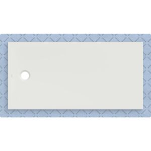 Geberit CleanFloor30 Duschfläche 551009001 bodeneben, mit Dichtvlies, 80 x 160 cm, weiß / matt