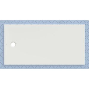 Receveur de douche Geberit CleanFloor30 551019001, affleurant au sol, avec joint d&#39;étanchéité en polaire, 90 x 180 cm, blanc mat