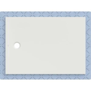 Geberit CleanFloor30 shower tray 551023001, flush with floor, with sealing fleece, 100 x 140 cm, white / matt