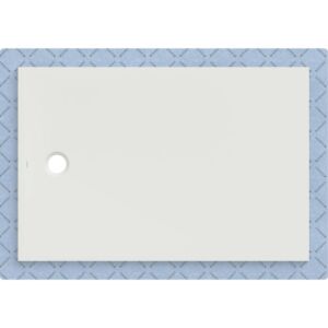 Geberit CleanFloor30 shower tray 551024001, flush with floor, with sealing fleece, 100 x 150 cm, white / matt