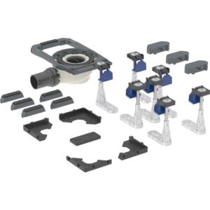 Geberit Duofix Duschwannenablauf 551566001 mit 7 langen Füßen, Sperrwasserhöhe 50mm