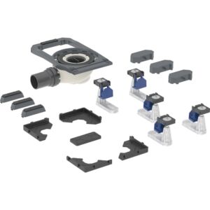 Bonde de receveur de douche Geberit Duofix 551550001 avec 5 pieds, hauteur du joint d&#39;étanchéité 50 mm