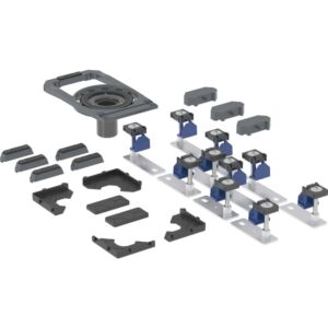 Geberit Duofix Duschwannenablauf 551561001 mit 10 Füßen, stockwerksdurchdringende Installation