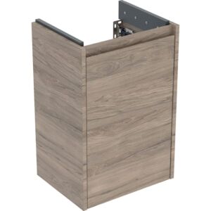 Geberit Renova Plan Unterschrank 504021JR1 40 x 60,6 x 20,3 cm, Korpus/Front Nussbaum / Melamin Holzstruktur, 1 Tür