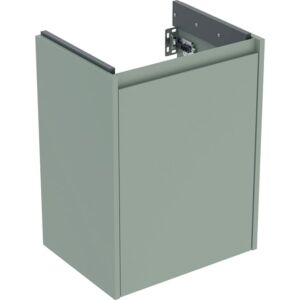 Geberit Renova Plan base cabinet 504022IK1 45.7 x 60.6 x 24.2 cm, carcass/front sage green / lacquered satin finish, 1 door