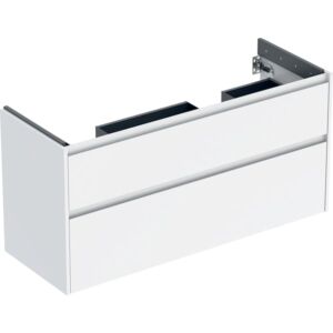 Geberit Renova Plan Unterschrank 504033011 2 Schubladen, Breite 124,5cm, Korpus/Front weiß / lackiert seidenglanz