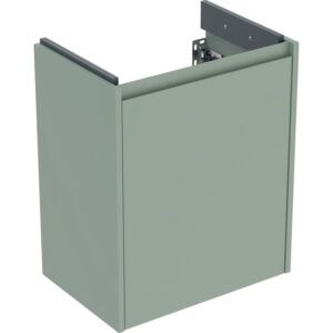 Meuble vasque Geberit Renova Compact 504083IK1 1 porte, structure/façade vert sauge / finition laquée satinée, largeur 50 cm