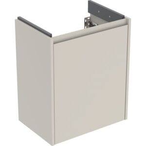 Meuble vasque Geberit Renova Compact 504083DB1 1 porte, structure/façade gris sable/finition laquée satinée, largeur 50 cm