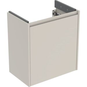 Meuble vasque Geberit Renova Compact 504084DB1 1 porte, structure/façade gris sable / finition laquée satinée, largeur 55 cm