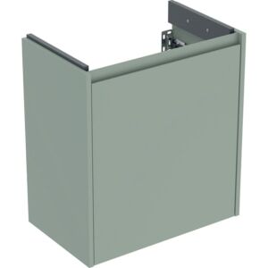 Geberit Renova Compact vanity unit 504084IK1 1 door, carcass/front sage green / lacquered satin finish, width 55 cm