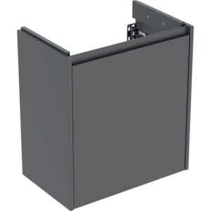 Geberit Renova Compact vanity unit 504084JK1 1 door, carcass/front lava / lacquered satin finish, width 55 cm