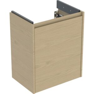 Meuble vasque Geberit Renova Compact 504083PS1, 1 porte, structure en chêne naturel/bois mélaminé, largeur 50 cm