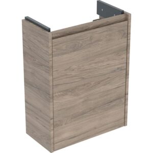 Geberit Renova Compact vanity unit 504082JR1 1 door, carcass/front walnut / melamine wood structure, width 45.7 cm
