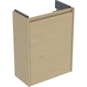 Meuble vasque Geberit Renova Compact 504082PS1 1 porte, structure en chêne naturel/bois mélaminé, largeur 45,7 cm
