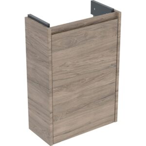 Geberit Renova Compact vanity unit 504081JR1 1 door, carcass/front walnut / melamine wood structure, width 41.2 cm