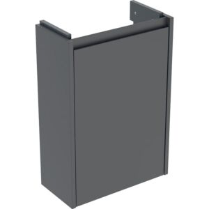 Geberit Renova Compact vanity unit 504081JK1 1 door, carcass/front lava / lacquered silk matt, width 41.2 cm