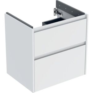 Geberit Renova Plan Waschtisch-Unterschrank 504027001 2 Schubladen, Korpus/Front weiß / lackiert seidenmatt, Breite 59,5 cm