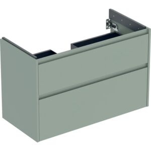 Geberit Renova Plan Waschtisch-Unterschrank 504032IK1 2 Schubladen, Korpus/Front salbeigrün / lackiert seidenmatt, Breite 94,8 cm