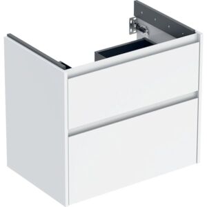 Geberit Renova Plan Waschtisch-Unterschrank 504029011 2 Schubladen, Korpus/Front weiß / lackiert seidenglanz, Breite 69,3 cm