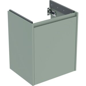 Geberit Renova Plan vanity unit 504023IK1 Carcass/Front sage green / lacquered satin finish, width 50.4 cm, 1 door