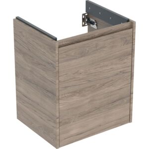 Geberit Renova Plan Waschtisch-Unterschrank 504023JR1 Korpus/Front Nussbaum / Melamin Holzstruktur, Breite 50,4 cm, 1 Tür