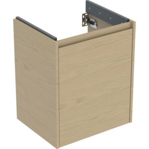 Geberit Renova Plan Waschtisch-Unterschrank 504023PS1 Korpus/Front Eiche natur / Melamin Holzstruktur, Breite 50,4 cm, 1 Tür