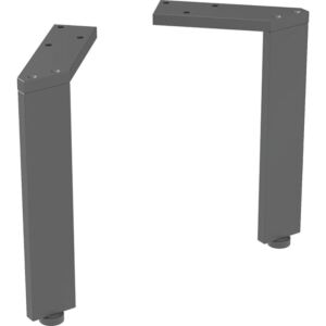 Geberit Fuß-Set 502330161 Höhe 22,5 cm, schwarz / pulverbeschichtet, 2 Stück