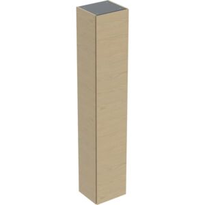 Geberit Renova Plan tall cabinet 504045PS1, 1 door, width 33cm, carcass/front natural oak / melamine wood structure