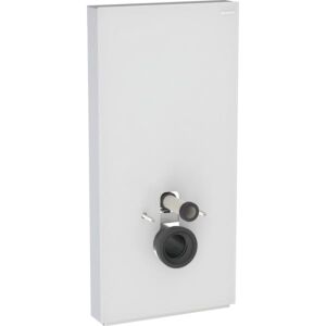 Geberit Monolith Sanitärmodul 131022TD5 Front weiß, Seitenverkleidung Aluminium gebürstet, Bauhöhe 101cm