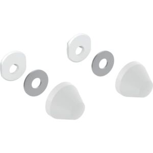 Geberit set de capuchons 217713111 blanc, lot de 2 pièces, plastique, blanc