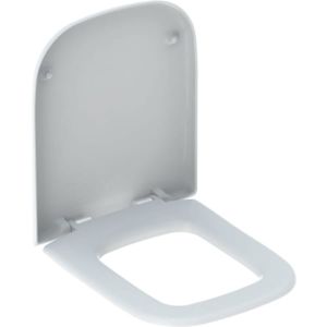Geberit myDay WC seat 575410000 white, hinge brass chrome-plated, with soft-close