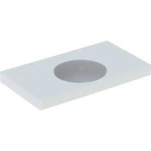 Geberit Preciosa II lavabo 123291000 90 x 50 cm, blanc, sans trou pour robinetterie ni trop-plein