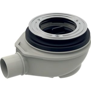 Geberit d90 Geberit receveur de douche 150553001 sans couvercle de drain et trop-plein, hauteur d&#39;eau d&#39;étanchéité 50mm, sortie PP