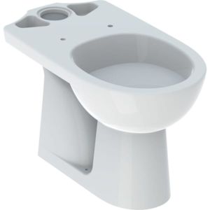 Geberit Renova Stand-Tiefspül-WC 203821600 für aufgesetzten AP-Spülkasten, Abgang vertikal, weiß KeraTect