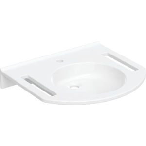 Geberit Publica washbasin 402160016 60 x 55 cm, with tap hole, without overflow, with cutouts, barrier-free, white