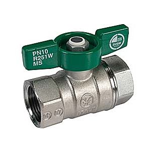 Giacomini ball valve 2000 &quot;R251W heavy model with wing handle, brass chrome, PN42