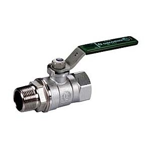 Giacomini Kugelhahn R254WL 254WX054 3/4", grüner Hebelgriff, Innen- und Außengewinde