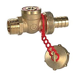 KFE Kugelhahn Euro R608Y014 3/4" mit Schlauchtuelle 1/2"