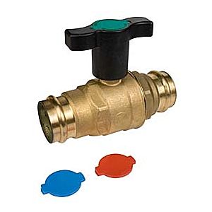 Giacomini Kugelhahn 35mm R851VY mit Pressanschluss und Flügelgriff