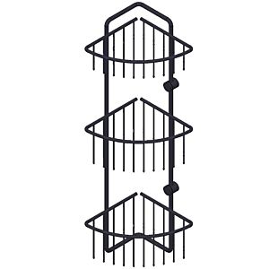 Giese Dusch 3 Eckduschkorb 30024-14 schwarz matt, inklusive Befestigung