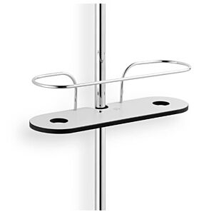 Giese basket 40600-02 with side Halter for razors, mounting on a shower rail