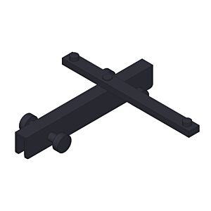 Giese Sky Hakenleisten 31949-14 schwenkbar, mit 4 Haken, schwarz matt