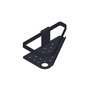 Panier de douche Giese Newport 30822-14, porte-rasoirs, modèle d&#39;angle, noir mat